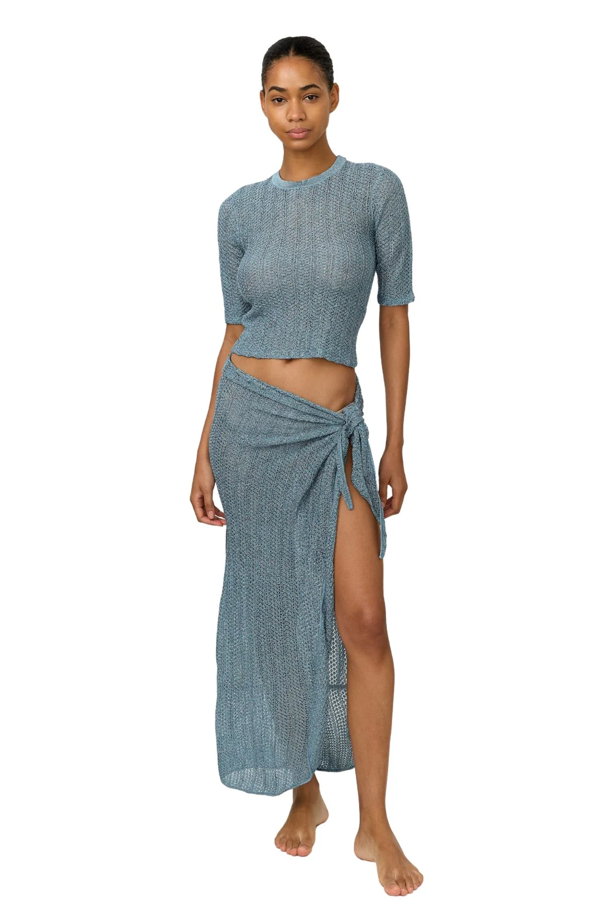 Delphine Sarong - Steel Blue